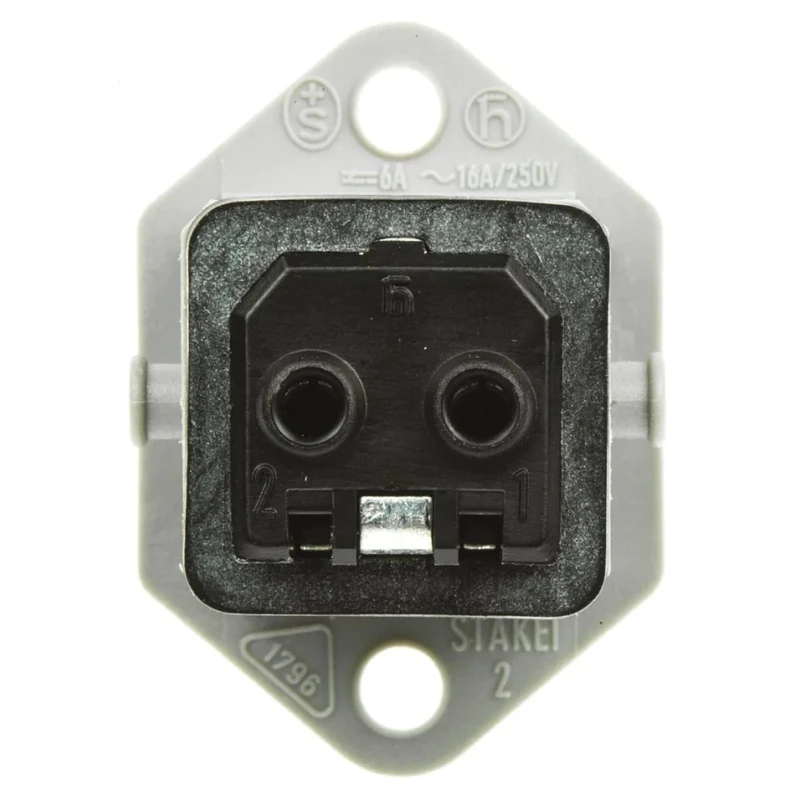 Hirschmann Industrial Power Connector 2P+PE, 16A, 250V, IP54 Grey, Panel Mount STAKEI 2 930647106