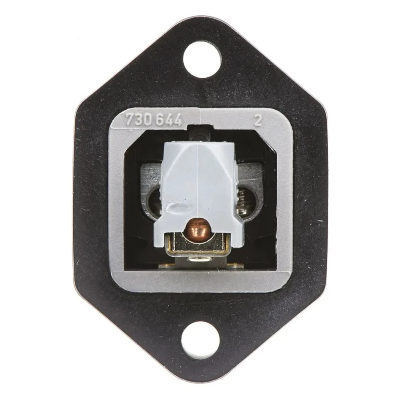Hirschmann Industrial Power Connector 2P+PE, 16A, 250V, IP54 Grey, Panel Mount STAKEI 2 930647106