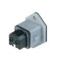 Hirschmann Industrial Power Connector 2P+PE, 16A, 250V, IP54 Grey, Panel Mount STAKEI 2 930647106