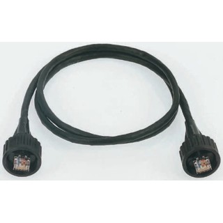 Brad from Molex RJ-Lnxx Shielded Screened Cat5e Ethernet Cable 1 m Polyurethane Black Cat5e