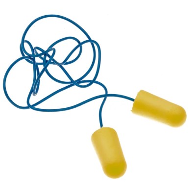 3M E.A.R Soft Yellow Neons Series Yellow, Blue Disposable Corded Ear Plugs 34 dB Noise Reduction ES-01-005