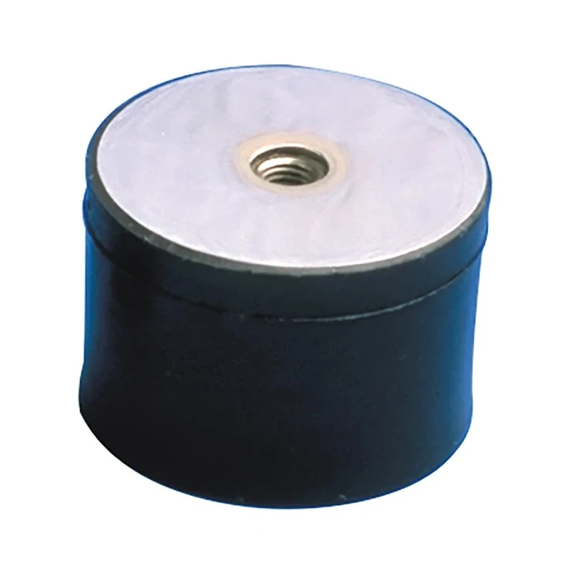 Paulstra Hutchinson Cylindrically Shaped M6 Anti-Vibration Mount Female Buffer Foot with 25 daN Compression Load 20 520508