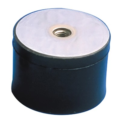 Paulstra Hutchinson Cylindrically Shaped M8 Anti-Vibration Mount Female Buffer Foot 50 daN Compression 25.5 mm 520512