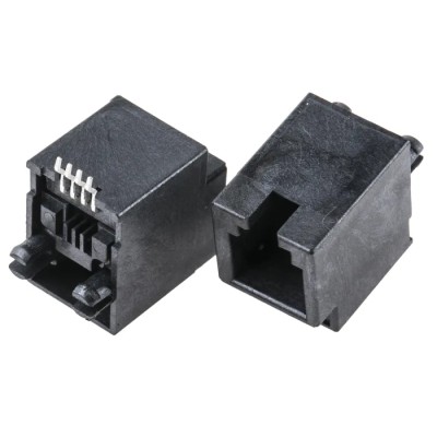 Molex RJ22 Cat3 Unshielded Female Modular Jack Connector Surface Mount 1 Port 4 Way 95503 Series