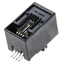Molex RJ11 Modular Jack Connector Female Surface Mount Cat3 Unshielded Right Angle 1 Port 4 Way RJ11