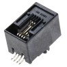 Molex RJ11 Modular Jack Connector Female Surface Mount Cat3 Unshielded Right Angle 1 Port 4 Way RJ11