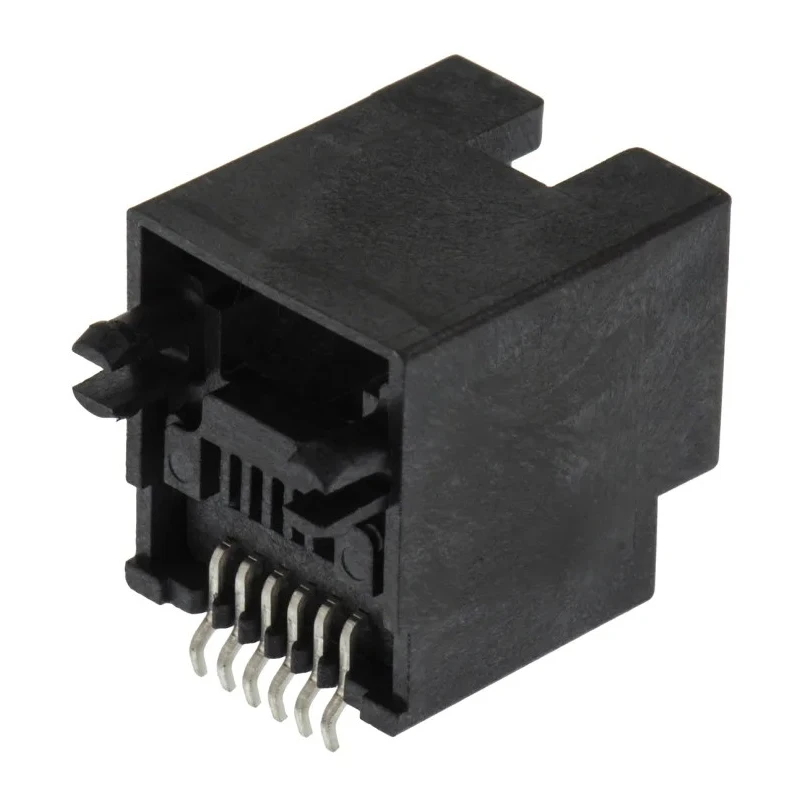 Molex RJ11 Connector Female Surface Mount Cat3 Unshielded Vertical 1 Port 6 Way 