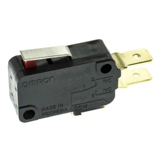 Omron Short Lever Micro Switch Tab Terminal 16A 250 V AC/DC SPCO IP40 V-161-1C5