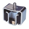 Paulstra Hutchinson M6 Anti-Vibration Mount Male Buffer Foot, 136 daN Compression Load, 55 mm Height 53560345