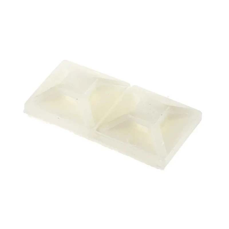 HellermannTyton Natural Cable Tie Mount 2.7 mm x 13 mm x 13 mm 151-01802 MB2A-PA66-WH