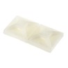HellermannTyton Natural Cable Tie Mount 2.7 mm x 13 mm x 13 mm 151-01802 MB2A-PA66-WH