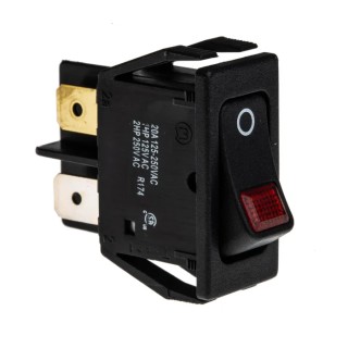 Marquardt Illuminated DPST On-Off On-Off Rocker Switch Panel 20A 250V AC 1555.3102