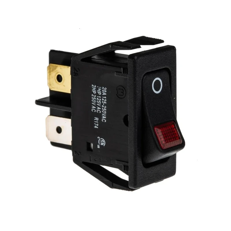 Marquardt Illuminated DPST On-Off On-Off Rocker Switch Panel 20A 250V AC 1555.3102