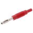 Hirschmann Test & Measurement Red 4 mm to 2 mm Male to Female Test Connector Adapter 6A 60V Beryllium Copper 973599101-