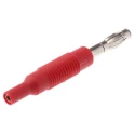 Hirschmann Test & Measurement Red 4 mm to 2 mm Male to Female Test Connector Adapter 6A 60V Beryllium Copper 973599101-