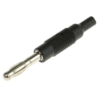 Hirschmann Test & Measurement Black Male Test Connector Adapter 4 mm to 2 mm 6A 60V Beryllium Copper Alloy 973599100-