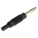 Hirschmann Test & Measurement Black Male Test Connector Adapter 4 mm to 2 mm 6A 60V Beryllium Copper Alloy 973599100-