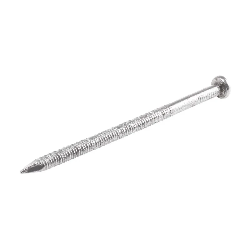 RS PRO Bright Steel Annular Ring Shank Nail 100 mm Length 5 mm Diameter 500 g Bag 385-0397