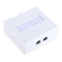 RS PRO Angled Cat6 2 Way RJ45 Surface Mount Socket with STP Shield Type 387-3924