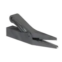 Staubli Black Crocodile Clip Brass Contact 10A Insulated 64.9209-21
