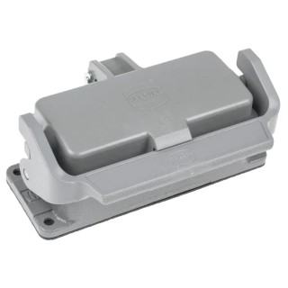 HARTING Han B Range Heavy Duty Power Connector Housing Bulkhead Mount Die Cast Aluminium IP65 1 Lever 16B 09300160306