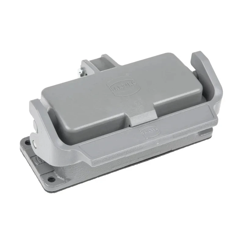 HARTING Han B Range Heavy Duty Power Connector Housing Bulkhead Mount Die Cast Aluminium IP65 1 Lever 16B 09300160306