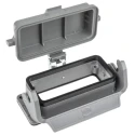 HARTING Han B Range Heavy Duty Power Connector Housing Bulkhead Mount Die Cast Aluminium IP65 1 Lever 16B 09300160306
