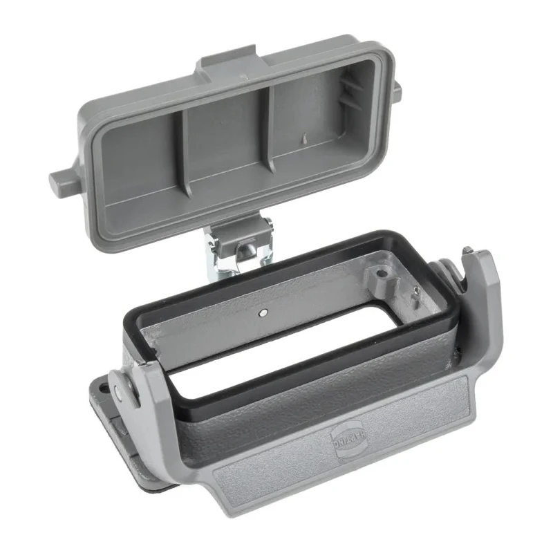 HARTING Han B Range Heavy Duty Power Connector Housing Bulkhead Mount Die Cast Aluminium IP65 1 Lever 16B 09300160306