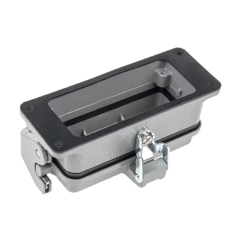 HARTING Han B Range Heavy Duty Power Connector Housing Bulkhead Mount Die Cast Aluminium IP65 1 Lever 16B 09300160306