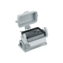 HARTING Han B Range Heavy Duty Power Connector Housing 1 Lever Surface Mount, Die Cast Aluminium Body, IP65 09300161295
