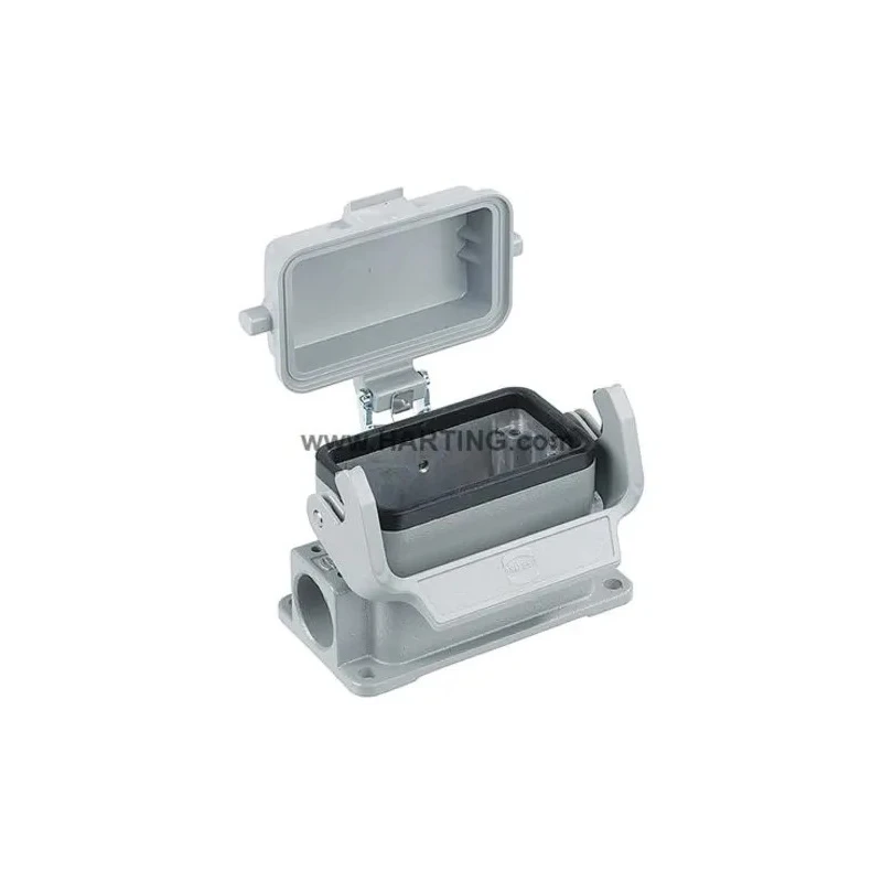 HARTING Han B Range Heavy Duty Power Connector Housing 1 Lever Surface Mount, Die Cast Aluminium Body, IP65 09300161295
