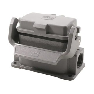 HARTING Han B Range Heavy Duty Power Connector Housing Surface Mount Die Cast Aluminium IP65 10B 09300101296