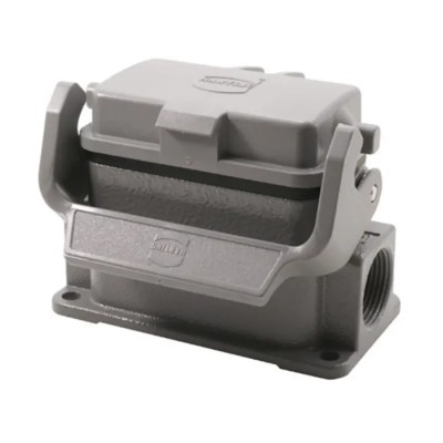 HARTING Han B Range Heavy Duty Power Connector Housing Surface Mount Die Cast Aluminium IP65 10B 09300101296