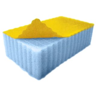 RS PRO Acoustic Insulation Melamine Foam with Adhesive Backing, Grey, 1.25 m x 600 mm x 25 mm 103-4066