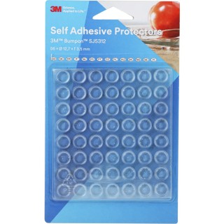 RS PRO Cylindrical Polyurethane Self-Adhesive Feet, 12.7 mm Diameter x 12.7 mm Width x 3.5 mm Length SJ5312
