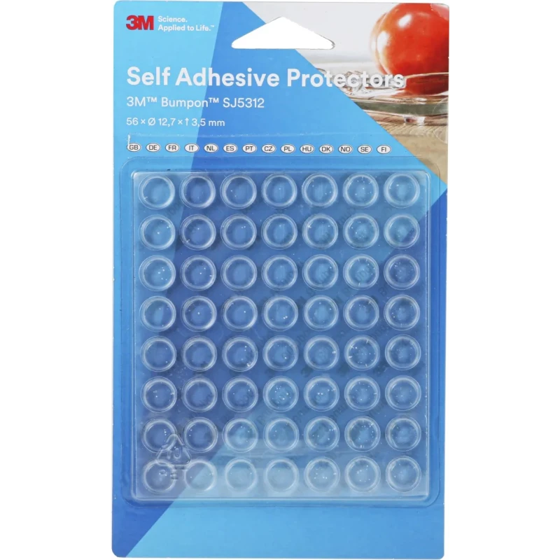 RS PRO Cylindrical Polyurethane Self-Adhesive Feet, 12.7 mm Diameter x 12.7 mm Width x 3.5 mm Length SJ5312