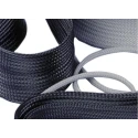 PMA Braided Polyamide Black Cable Sleeve 50m Length 24-31 mm Diameter High Temperature Resistance F.66.25SW
