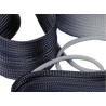 PMA Braided Polyamide Black Cable Sleeve 50m Length 24-31 mm Diameter High Temperature Resistance F.66.25SW