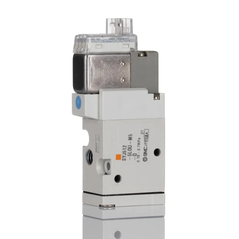 SMC Pneumatic Solenoid Valve 3/2 NC Single Solenoid Metric Port M5 24V DC 0.55W SYJ500 