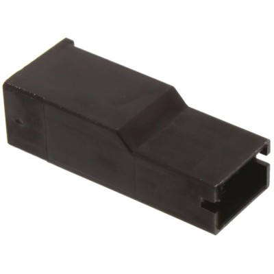 TE Connectivity Positive Lock .250 1 Way Polyamide Crimp Terminal Housing, Black 154719-0