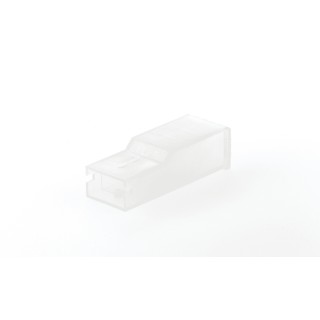 TE Connectivity Positive Lock .250 1 Way Polyamide Crimp Terminal Housing Natural 154719-1