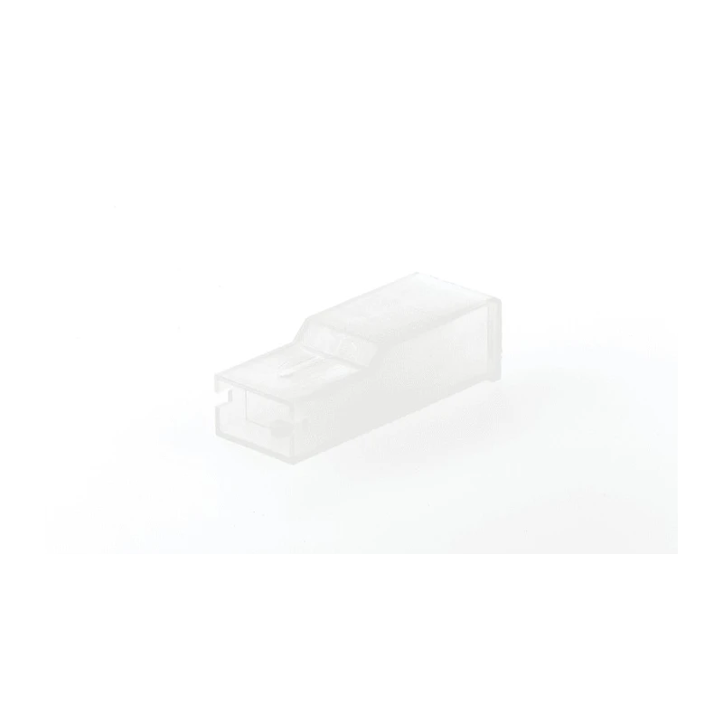 TE Connectivity Positive Lock .250 1 Way Polyamide Crimp Terminal Housing Natural 154719-1