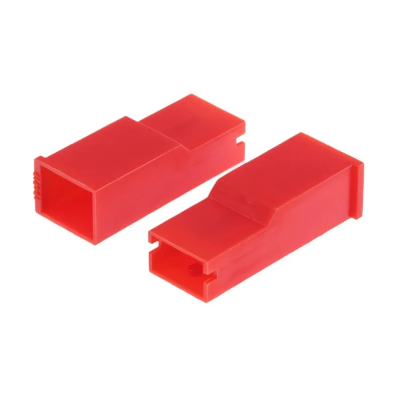 TE Connectivity Polyamide Positive Lock .250 1 Way Red Crimp Terminal Housing 24.26mm 154719-2