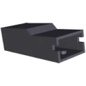 TE Connectivity Positive Lock .250 Mk II 1 Way Nylon Crimp Terminal Housing, Black 341300-9