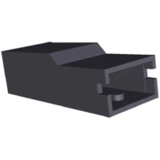 TE Connectivity Positive Lock .250 Mk II 1 Way Nylon Crimp Terminal Housing, Black 341300-9