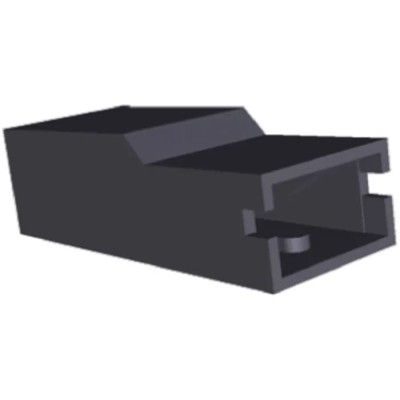 TE Connectivity Positive Lock .250 Mk II 1 Way Nylon Crimp Terminal Housing, Black 341300-9