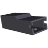 TE Connectivity Positive Lock .250 Mk II 1 Way Nylon Crimp Terminal Housing, Black 341300-9