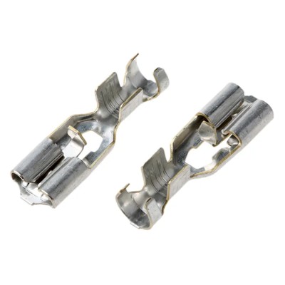 TE Connectivity Positive Lock Uninsulated Female Spade Connector Crimp 6.35 x 0.81 mm Tab Size 15 AWG 170335-1