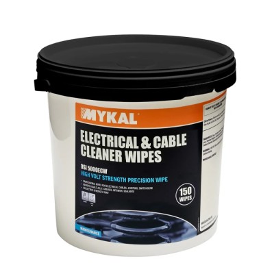 Mykal Industries Electrical Cable Wet Wipes Tub of 150, 250 x 300 mm 0003ELECTNCABLE