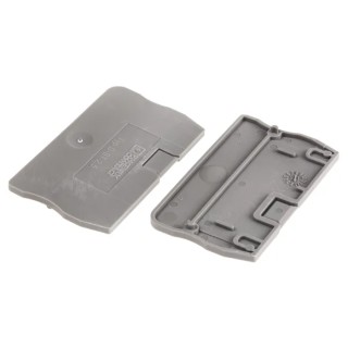 Phoenix Contact D-ST Series Grey Polyamide End Cover for Use with DIN Rail Terminal Blocks 3030417